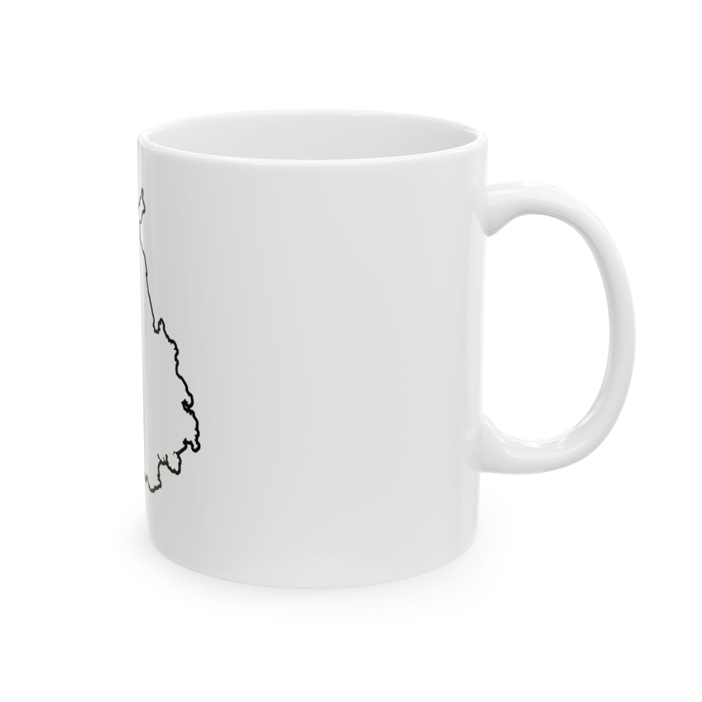 Punjab Map Coffee Mug - Punjab in Gurmukhi Script - Perfect Gift for Punjabi Pride - Home and Office Mug, Ceramic Mug, (11oz, 15oz)