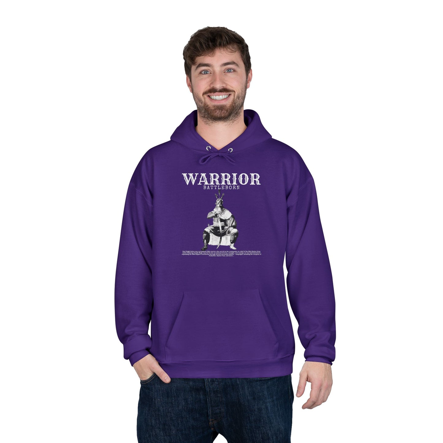 Hari Singh Nalwa Hoodie Sikh Warrior Tribute Apparel, Sikh Heritage Hoodie, Hari Singh Nalwa Design