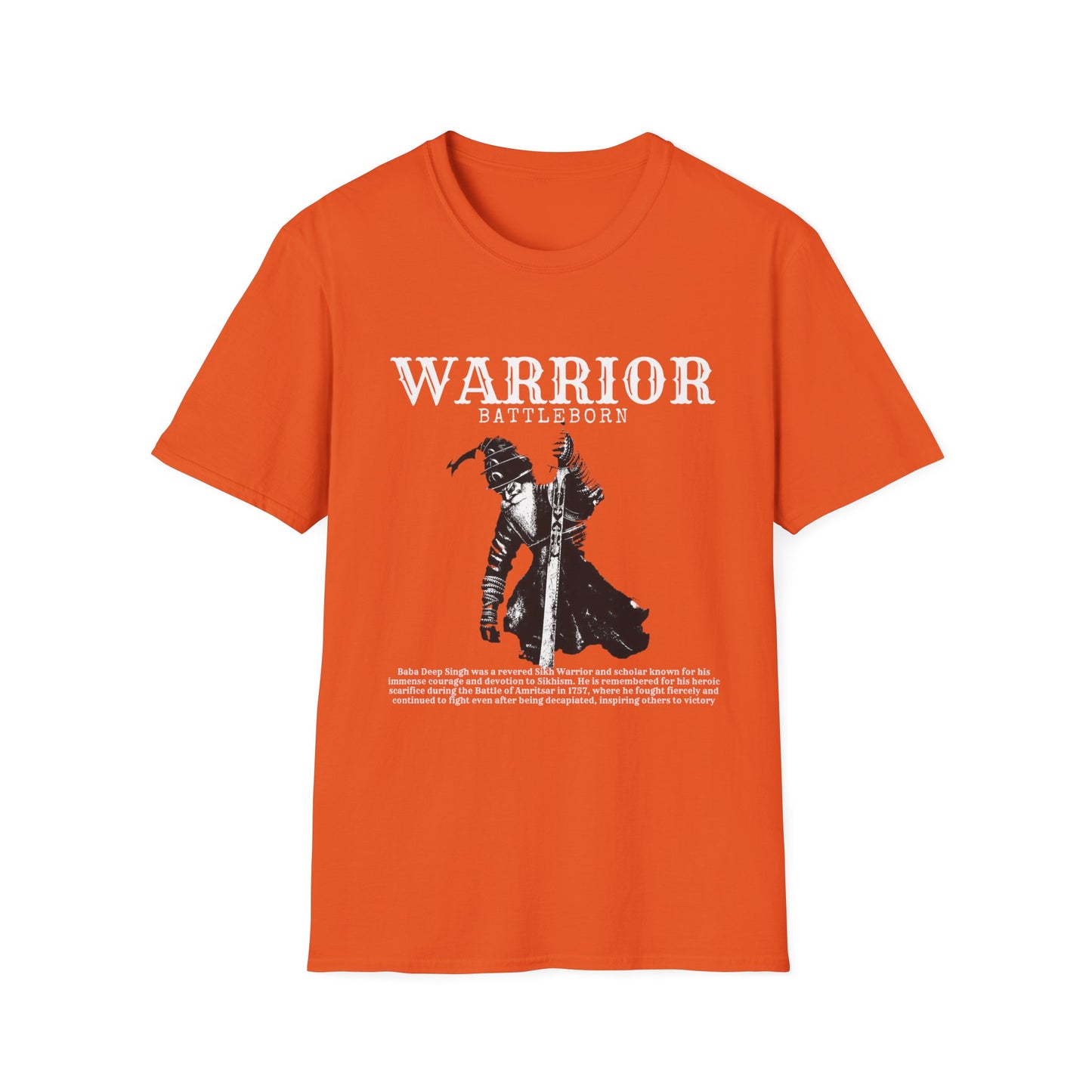 Baba Deep Singh T-Shirt, Sikh punjabi Warrior, Punjabi Tee, Sikh Gift, Unisex Shirt, Punjabi Pride Shirt, Soft Cotton Tee