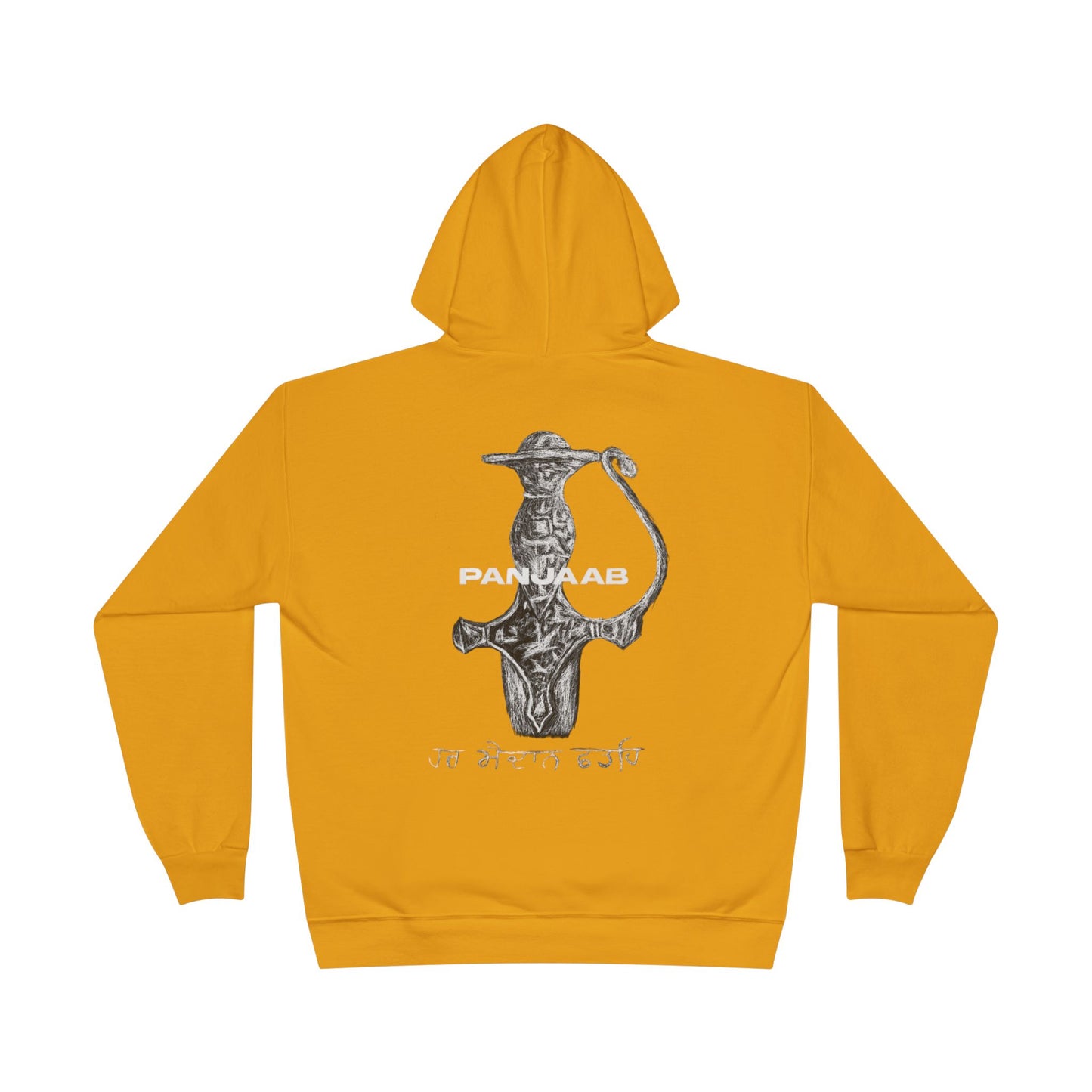 Punjabi Sword Graphic Hoodie, raj karega khalsa, Unisex Shirt for Sikh Culture Lovers, Indian Pride Gift, Punjab Souvenir,