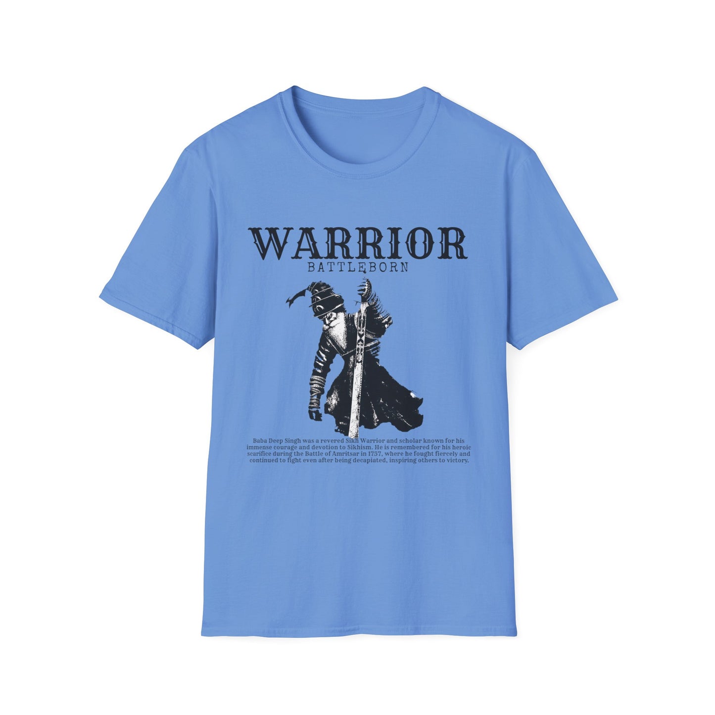 Baba Deep Singh T-Shirt, Sikh punjabi Warrior, Punjabi Tee, Sikh Gift, Unisex Shirt, Punjabi Pride Shirt, Soft Cotton Tee