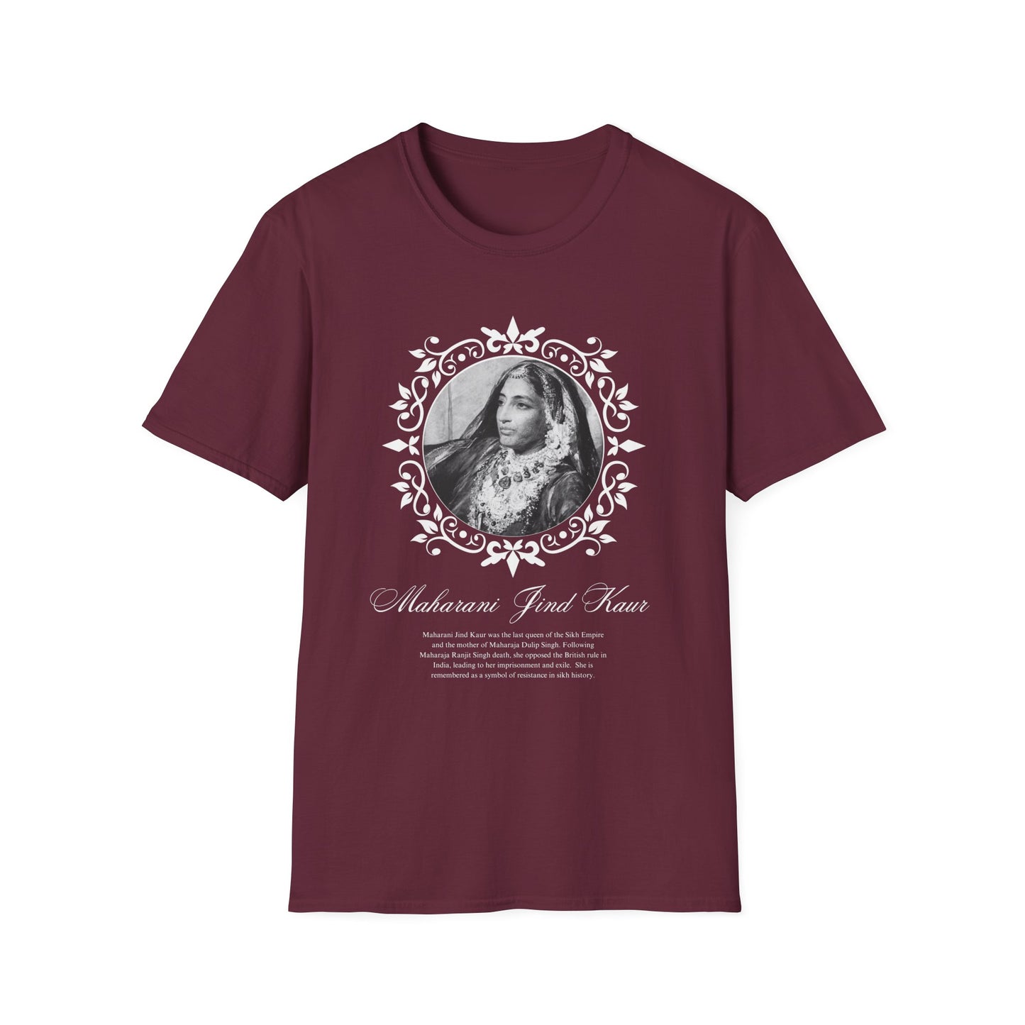 Maharani Jind Kaur T shirt, Punjabi Queen Tee, Indian History Shirt, Women's Graphic Top, South Asian Cultural Clothing