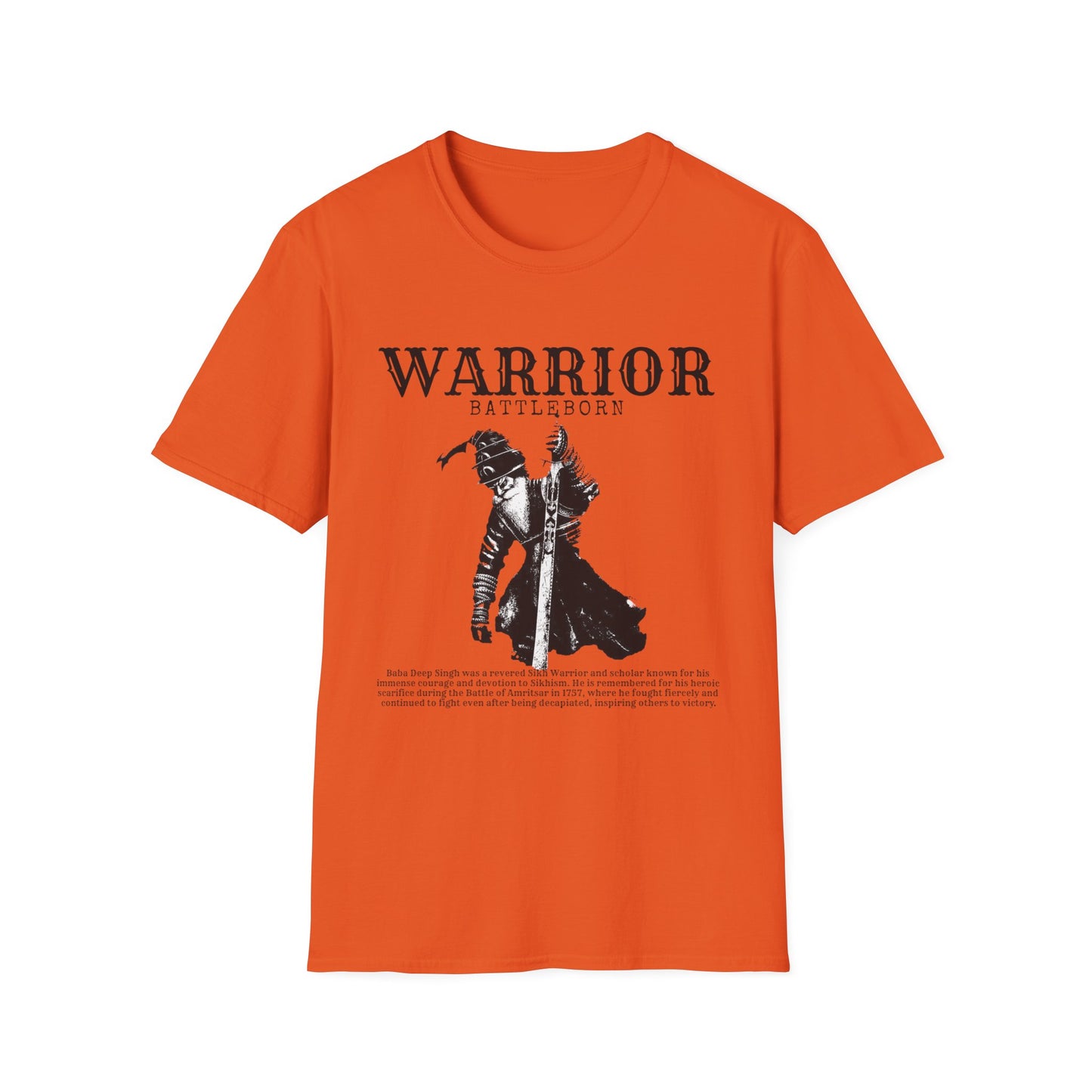 Baba Deep Singh T-Shirt, Sikh punjabi Warrior, Punjabi Tee, Sikh Gift, Unisex Shirt, Punjabi Pride Shirt, Soft Cotton Tee