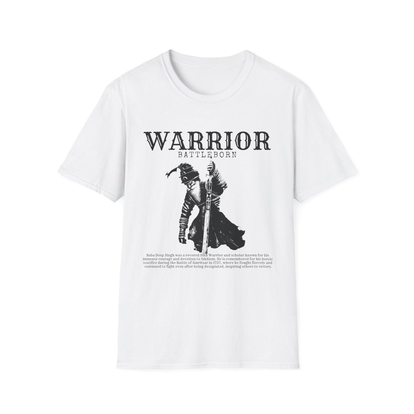 Baba Deep Singh T-Shirt, Sikh punjabi Warrior, Punjabi Tee, Sikh Gift, Unisex Shirt, Punjabi Pride Shirt, Soft Cotton Tee