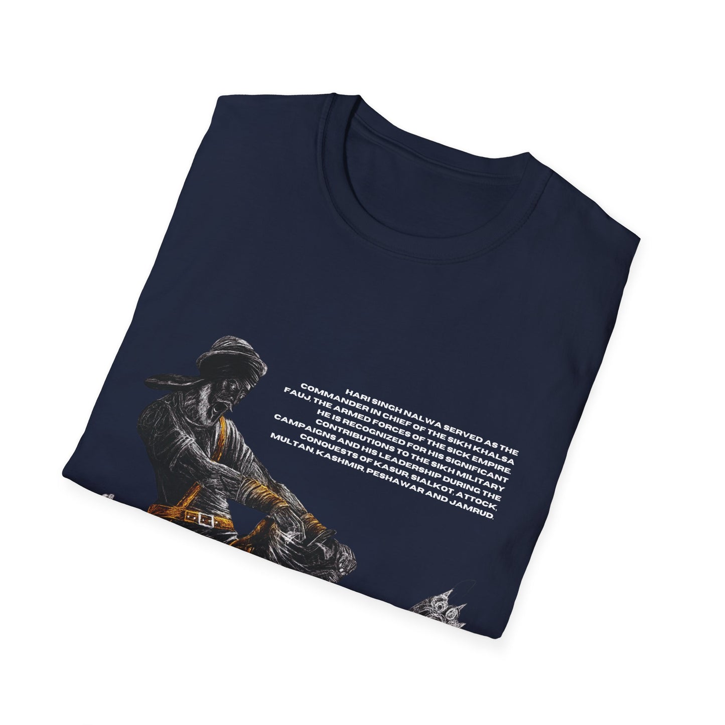 Hari Singh Nalwa T-Shirt, Legendary Sikh Warrior Fighting Lion Design, Sikh History T-Shirt, Hari Singh Nalwa Lion Battle Graphic