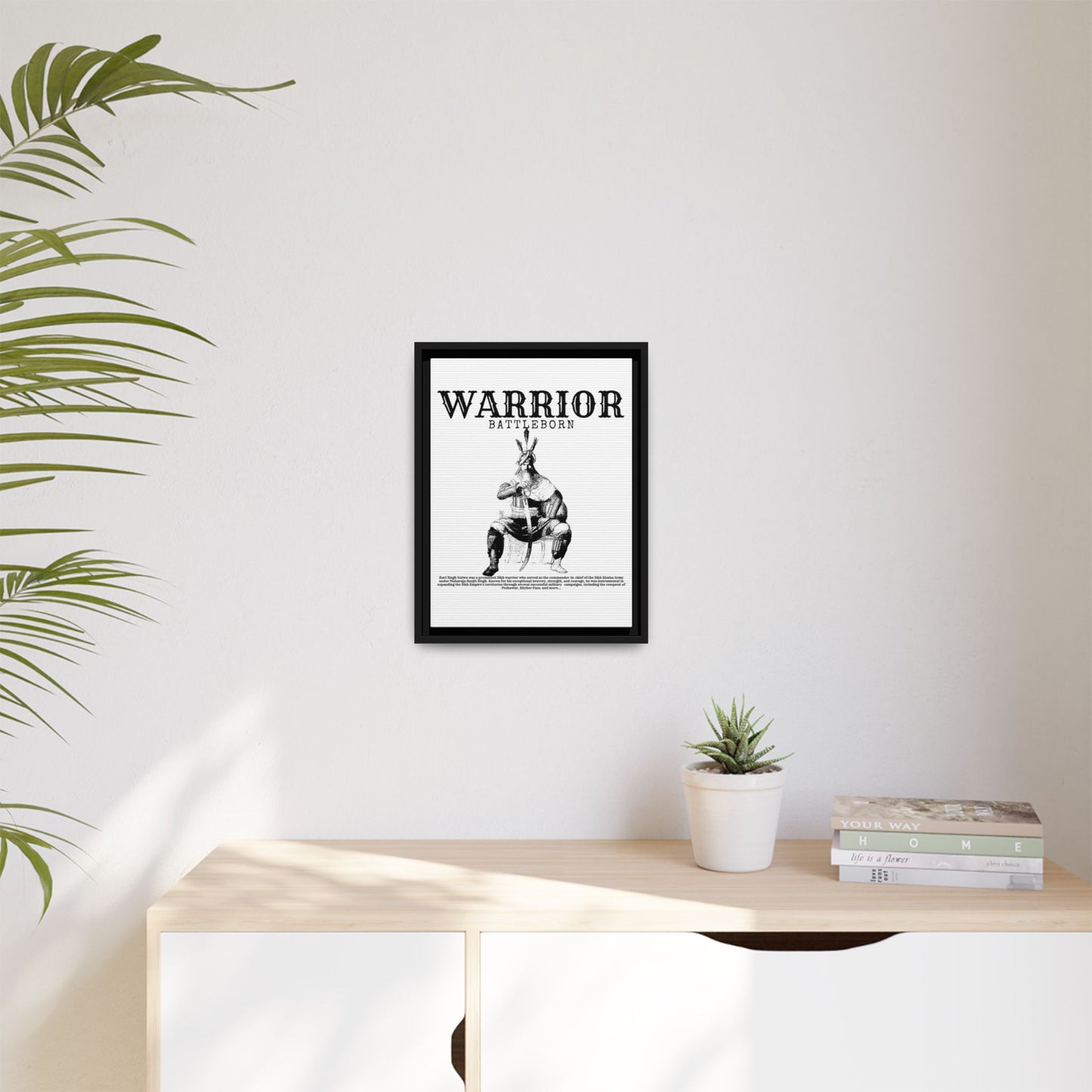 Hari Singh Nalwa Warrior Art - Battleborn Sikh General Framed Poster - Historical Sikh Warrior Decor