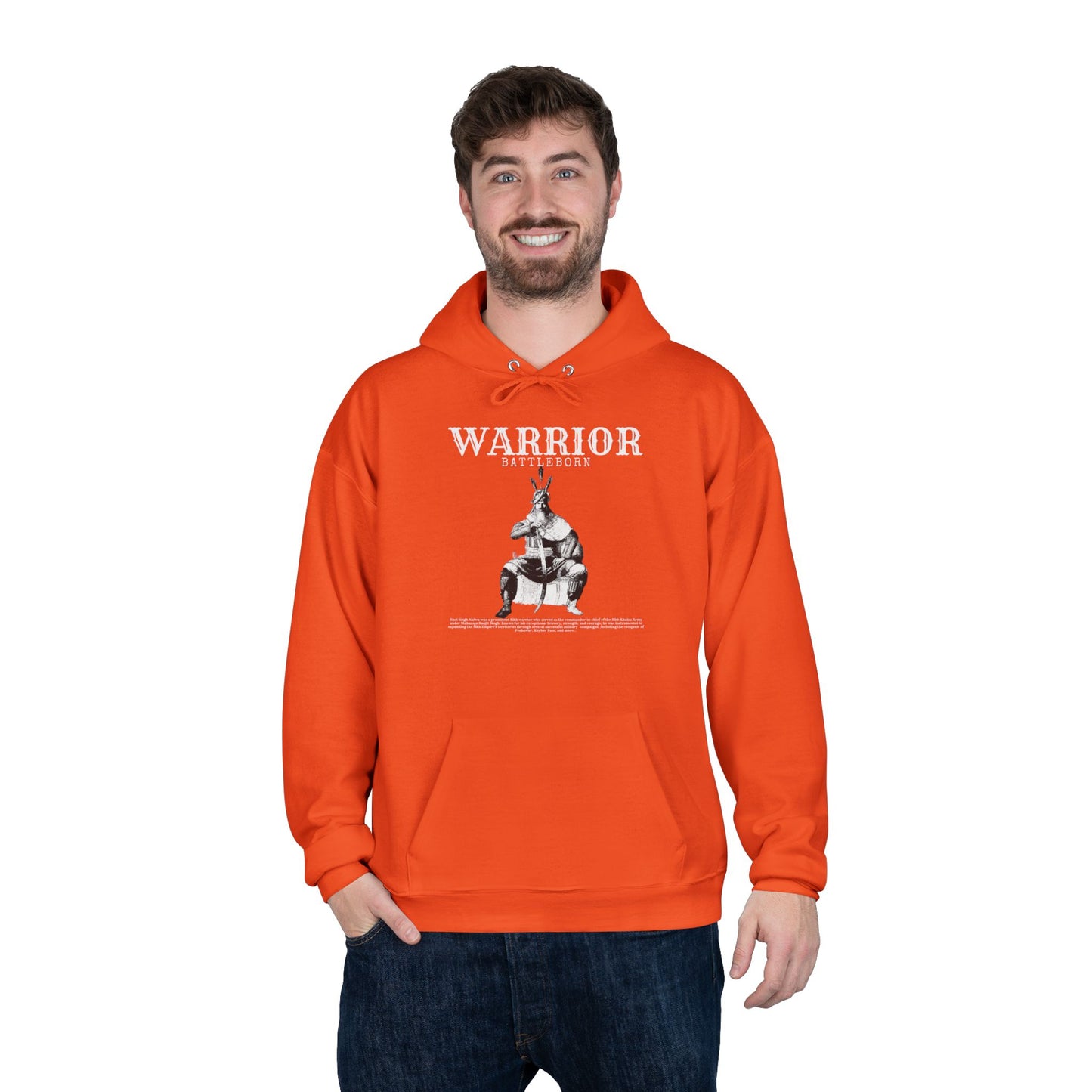 Hari Singh Nalwa Hoodie Sikh Warrior Tribute Apparel, Sikh Heritage Hoodie, Hari Singh Nalwa Design
