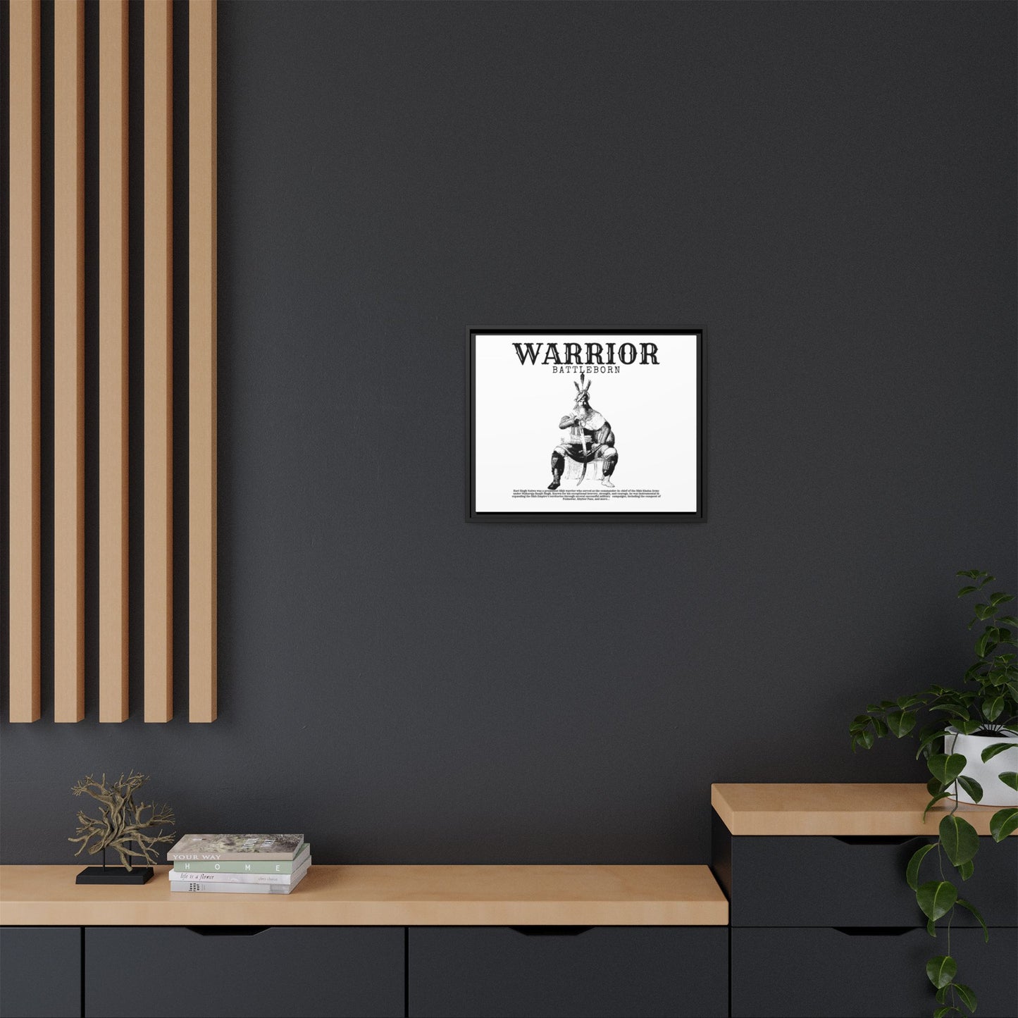 Hari Singh Nalwa Warrior Art - Battleborn Sikh General Framed Poster - Historical Sikh Warrior Decor