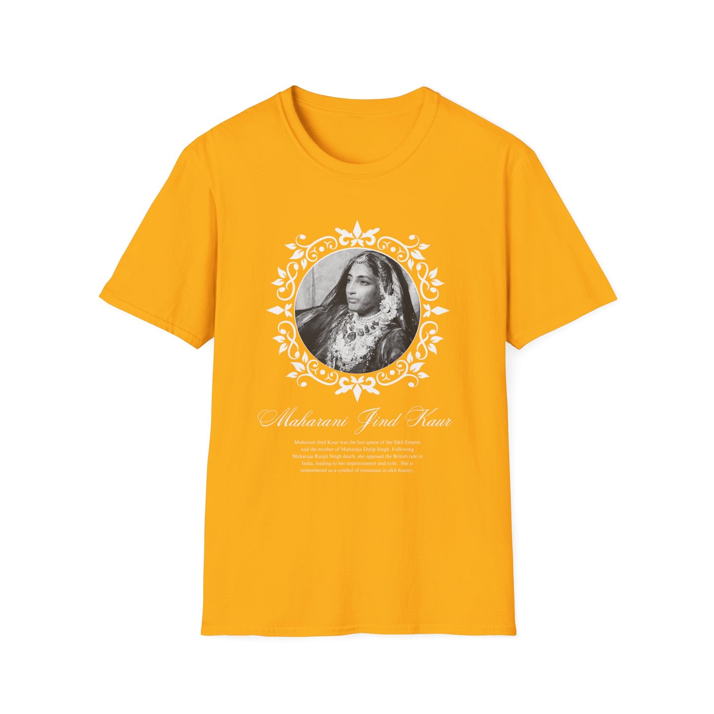 Maharani Jind Kaur T shirt, Punjabi Queen Tee, Indian History Shirt, Women's Graphic Top, South Asian Cultural Clothing