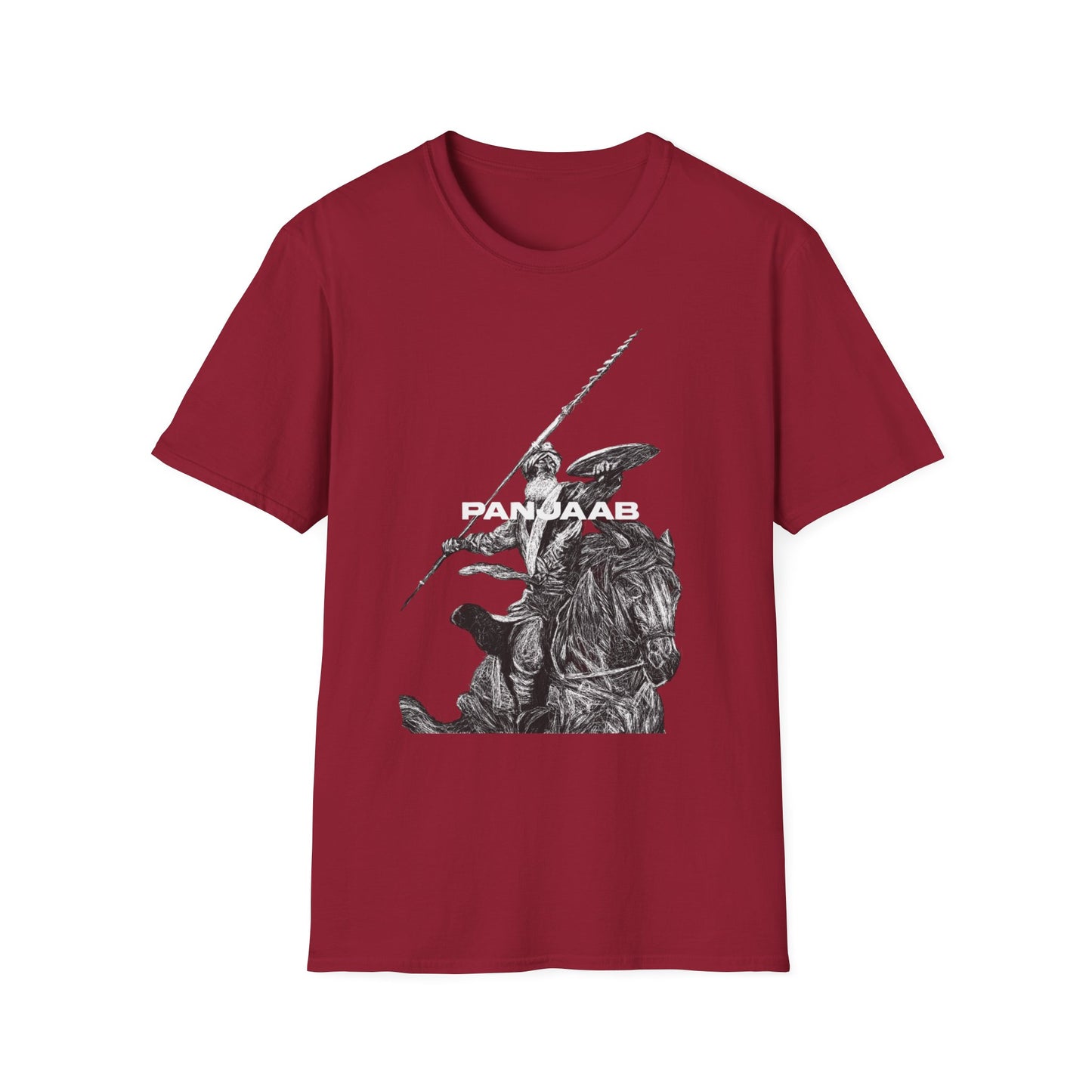 Warrior on a Horse T-Shirt, Bold Historical Graphic Design, Epic Warrior on Horse Graphic Tee Historical Hero Design