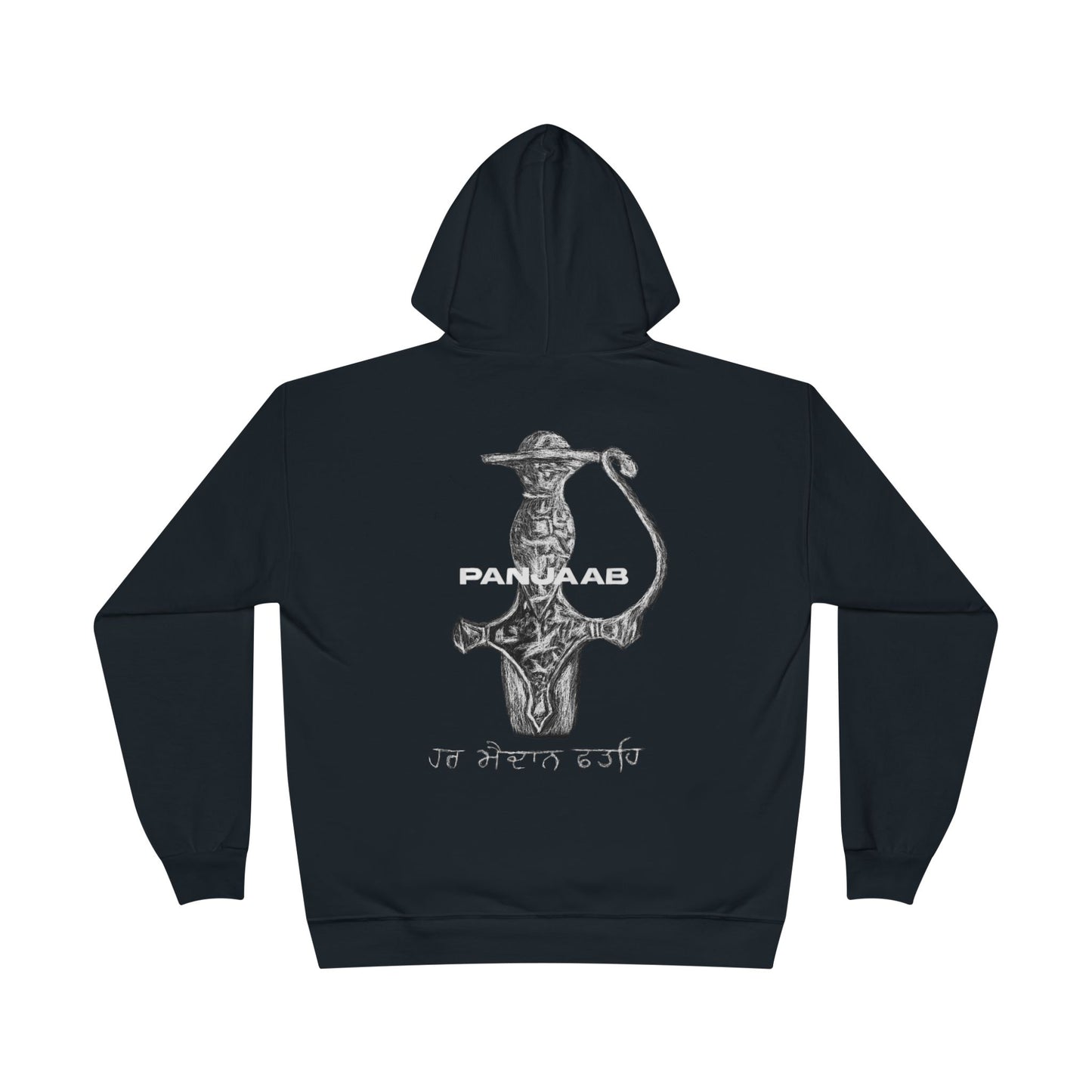 Punjabi Sword Graphic Hoodie, raj karega khalsa, Unisex Shirt for Sikh Culture Lovers, Indian Pride Gift, Punjab Souvenir,