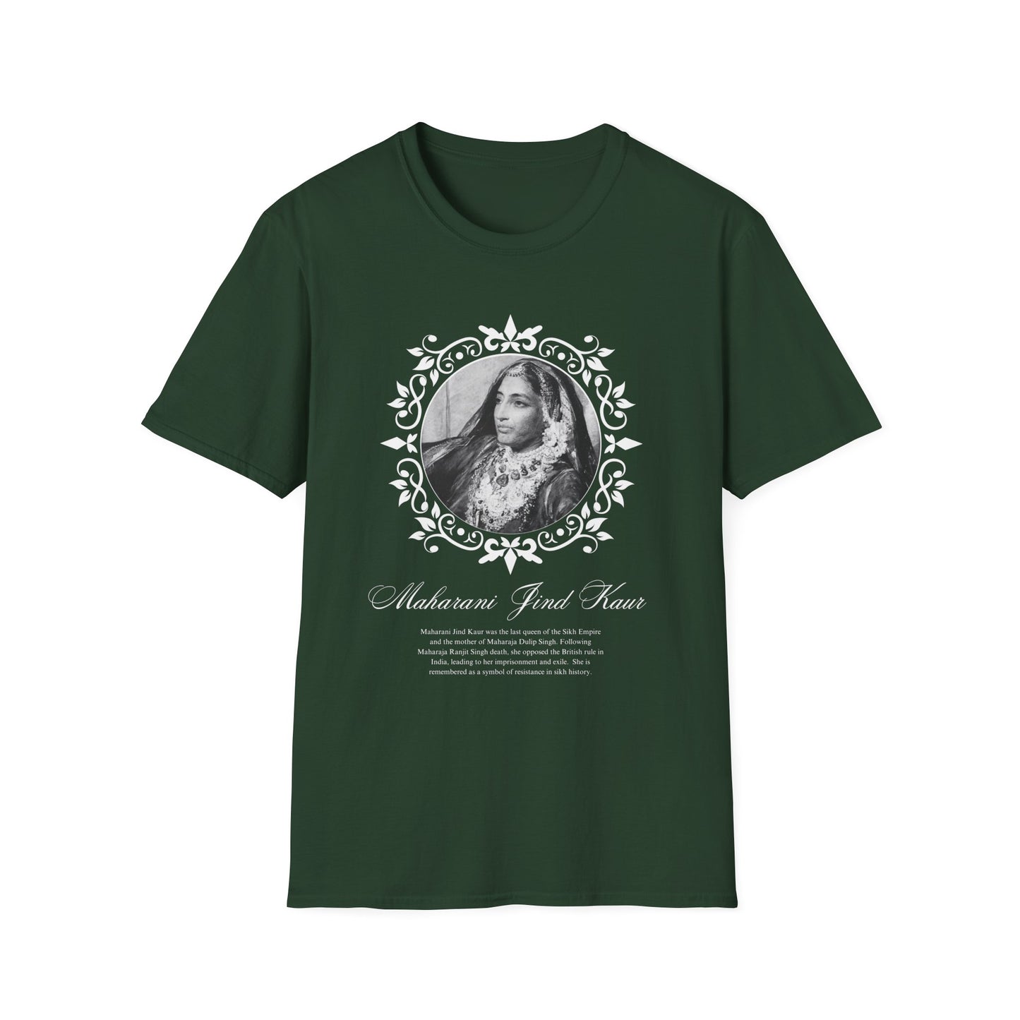 Maharani Jind Kaur T shirt, Punjabi Queen Tee, Indian History Shirt, Women's Graphic Top, South Asian Cultural Clothing