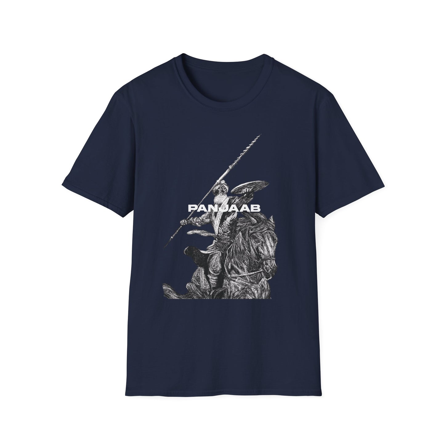 Warrior on a Horse T-Shirt, Bold Historical Graphic Design, Epic Warrior on Horse Graphic Tee Historical Hero Design