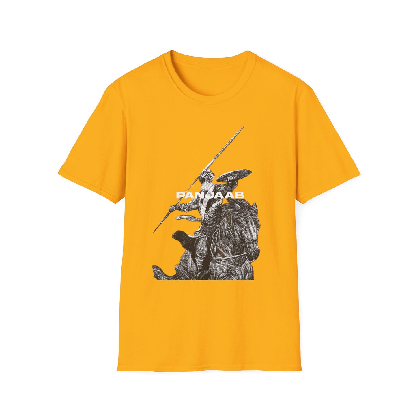 Warrior on a Horse T-Shirt, Bold Historical Graphic Design, Epic Warrior on Horse Graphic Tee Historical Hero Design