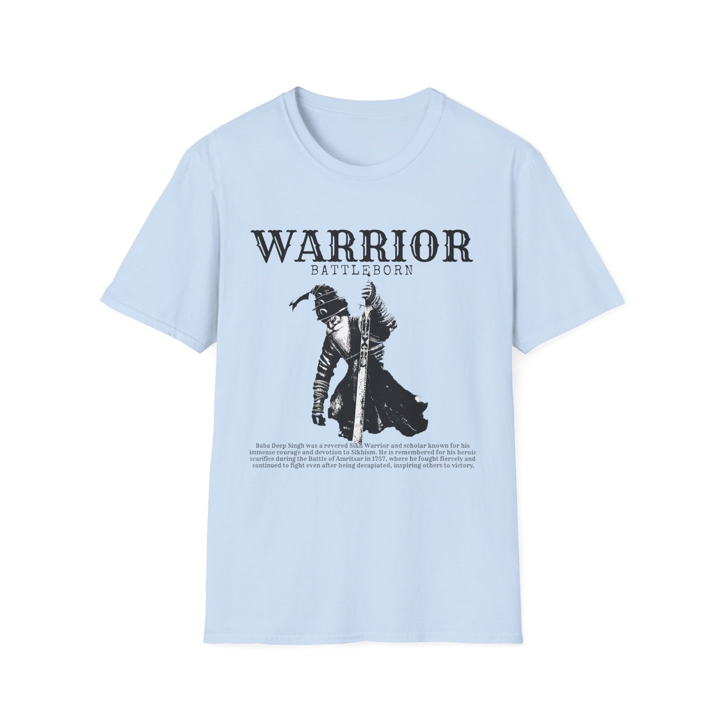 Baba Deep Singh T-Shirt, Sikh punjabi Warrior, Punjabi Tee, Sikh Gift, Unisex Shirt, Punjabi Pride Shirt, Soft Cotton Tee