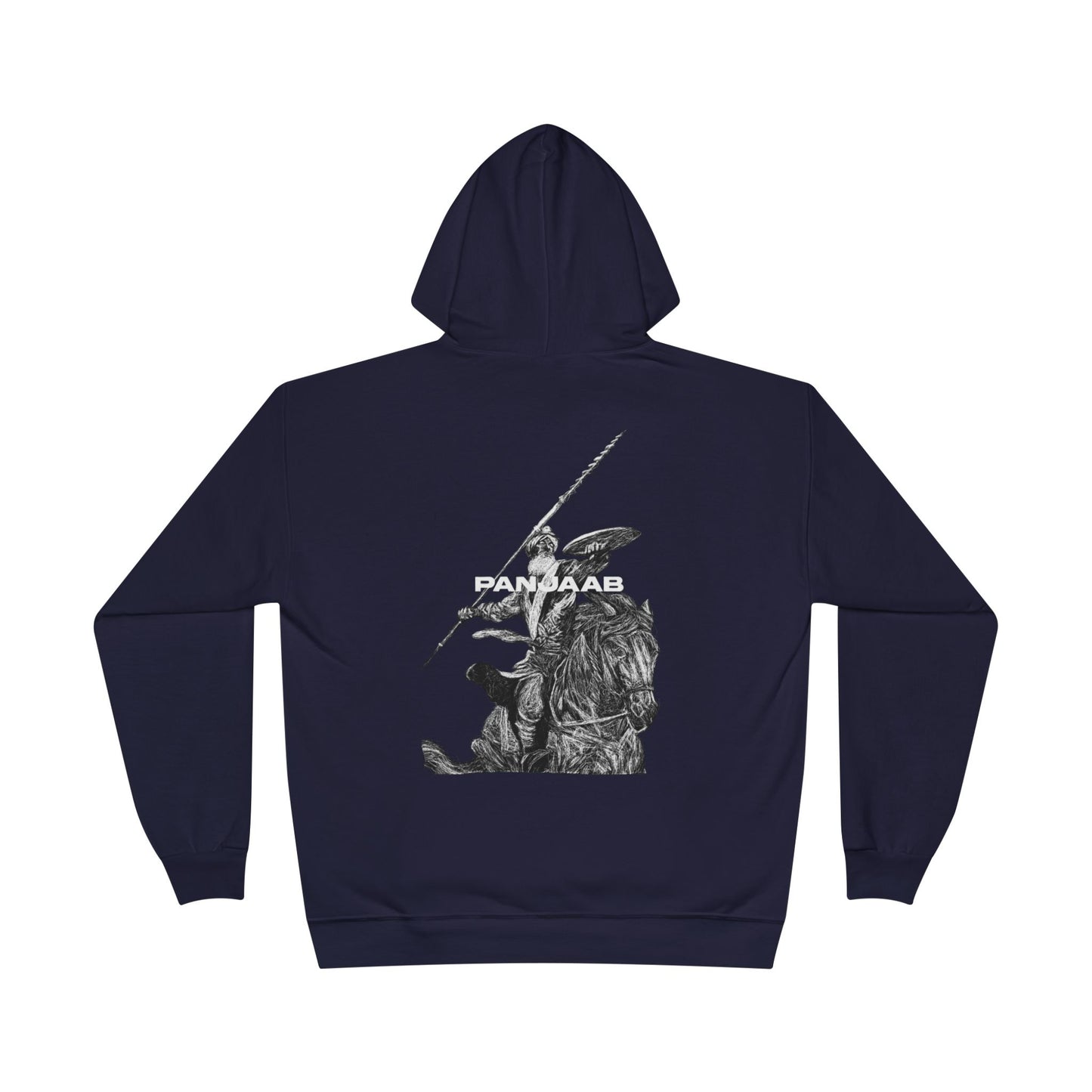 Warrior on a Horse Hoodie, Bold Historical Graphic Design, Epic Warrior on Horse Graphic Hoodie Historical Hero Design