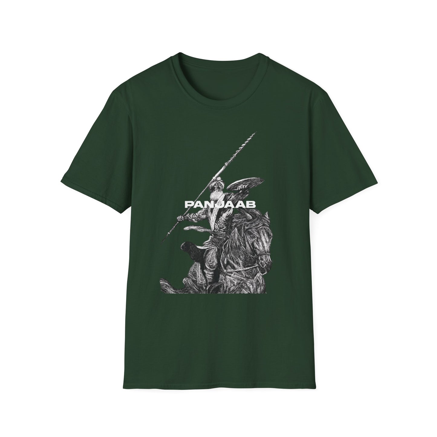 Warrior on a Horse T-Shirt, Bold Historical Graphic Design, Epic Warrior on Horse Graphic Tee Historical Hero Design