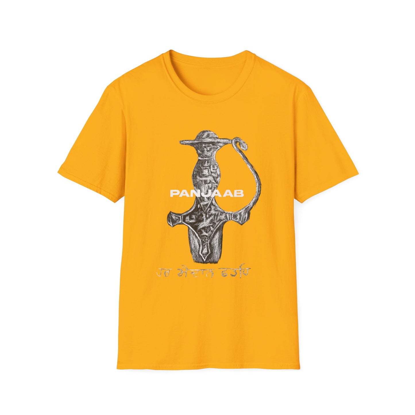 Punjabi Sword Graphic Tee, raj karega khalsa, Unisex Shirt for Sikh Culture Lovers, Indian Pride Gift, Punjab Souvenir,