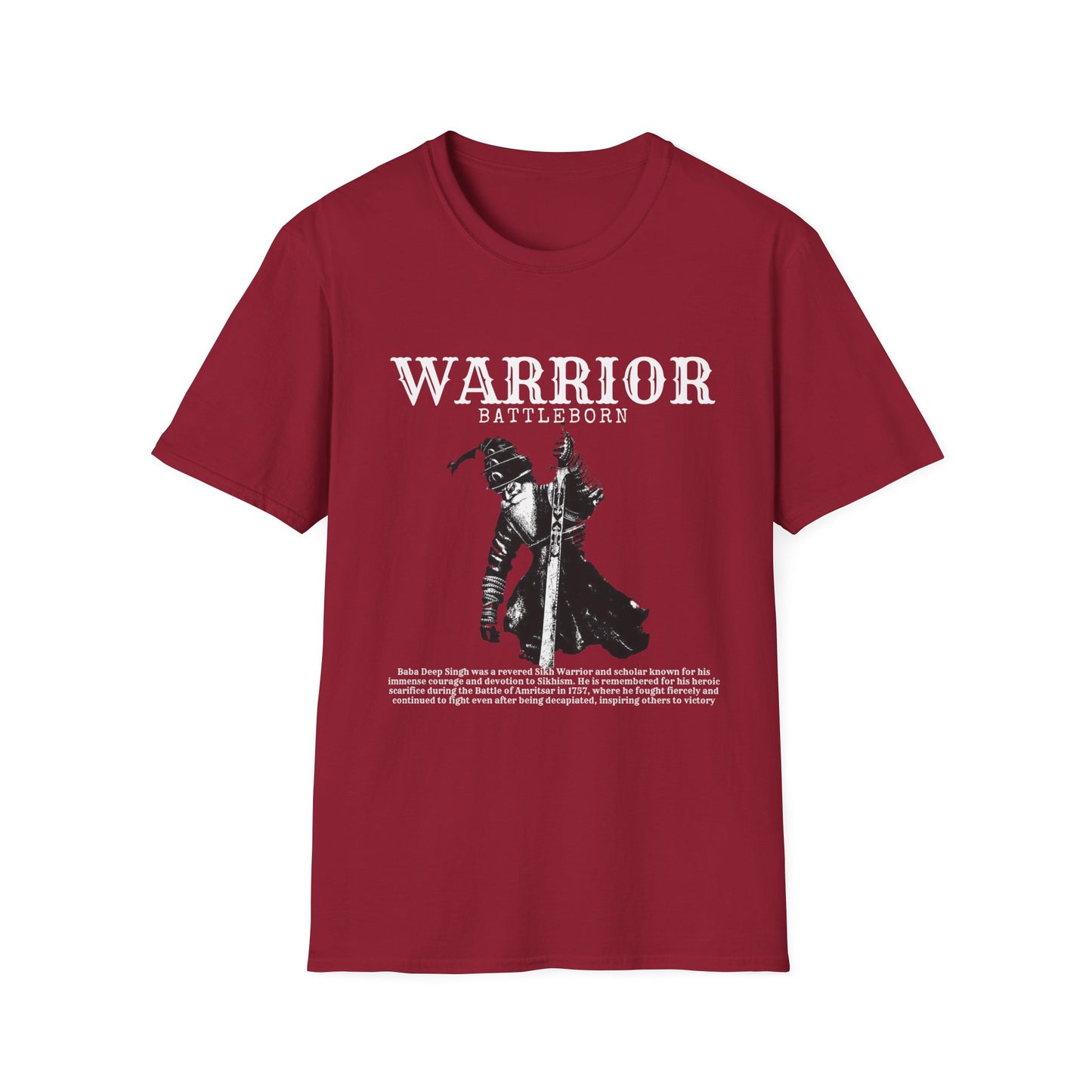 Baba Deep Singh T-Shirt, Sikh punjabi Warrior, Punjabi Tee, Sikh Gift, Unisex Shirt, Punjabi Pride Shirt, Soft Cotton Tee