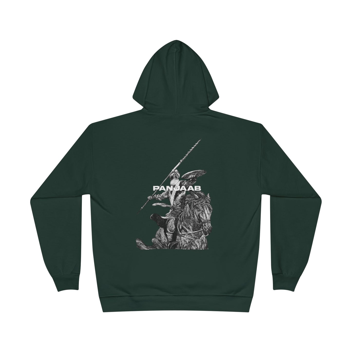 Warrior on a Horse Hoodie, Bold Historical Graphic Design, Epic Warrior on Horse Graphic Hoodie Historical Hero Design