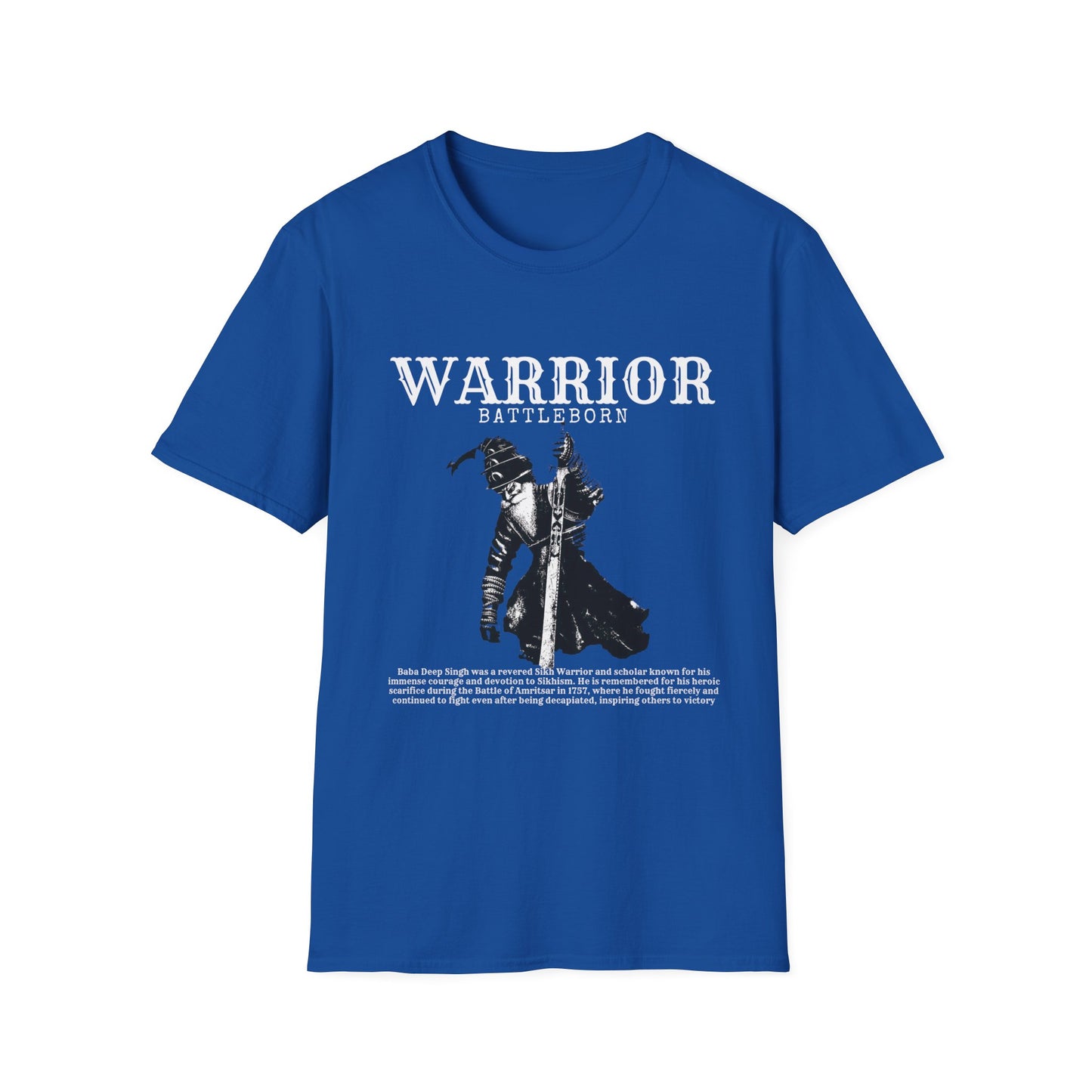 Baba Deep Singh T-Shirt, Sikh punjabi Warrior, Punjabi Tee, Sikh Gift, Unisex Shirt, Punjabi Pride Shirt, Soft Cotton Tee