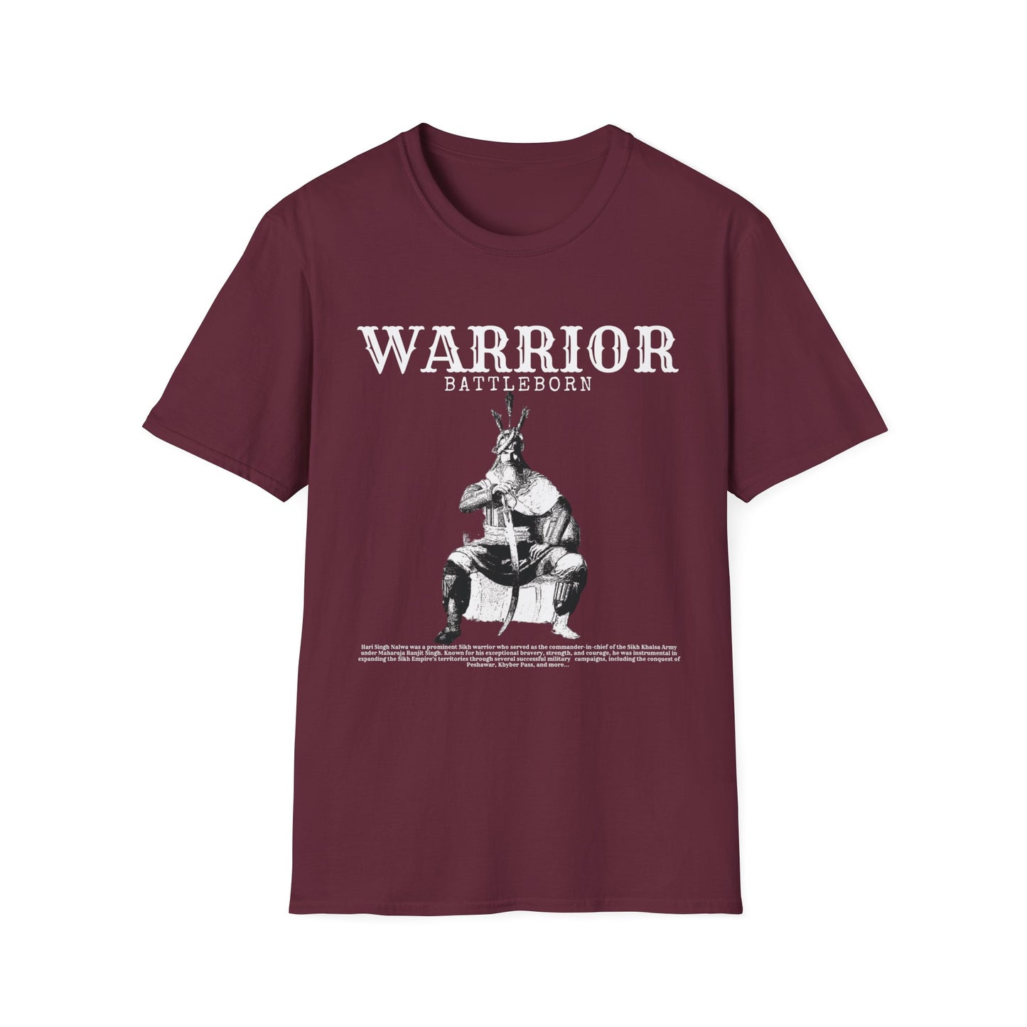 Hari Singh Nalwa Sikh T-Shirt, Punjabi Warrior Tee, Cultural Gift, Sikhism Apparel, India History Shirt