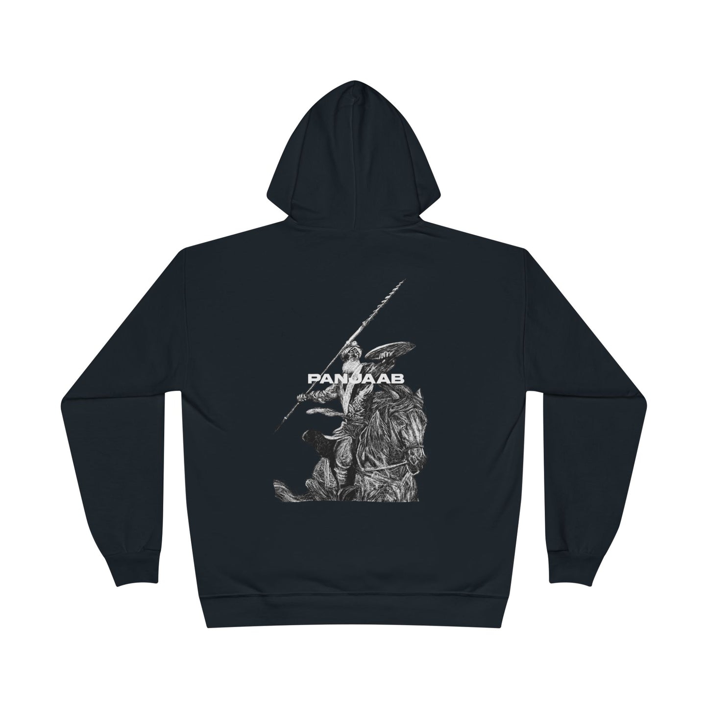 Warrior on a Horse Hoodie, Bold Historical Graphic Design, Epic Warrior on Horse Graphic Hoodie Historical Hero Design