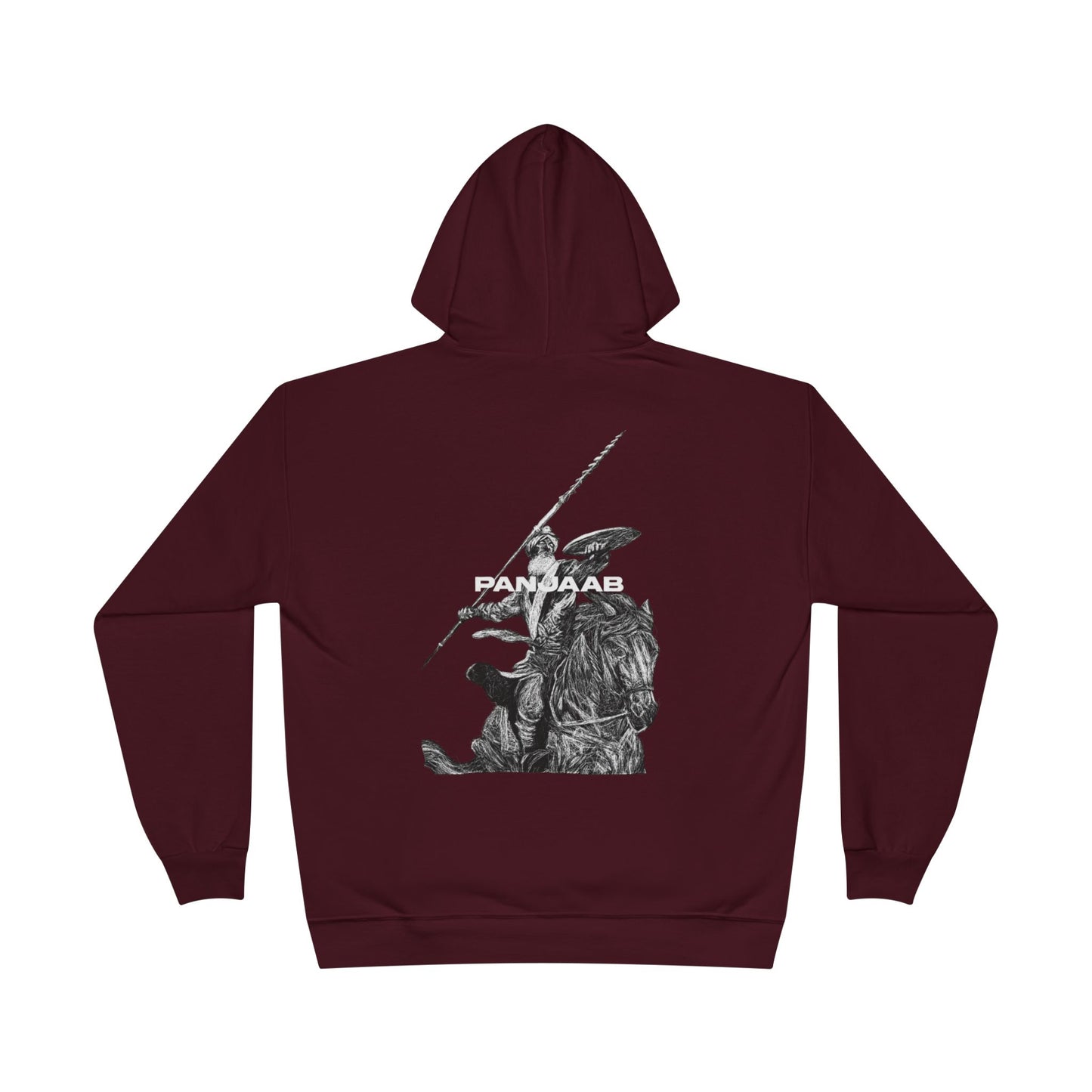 Warrior on a Horse Hoodie, Bold Historical Graphic Design, Epic Warrior on Horse Graphic Hoodie Historical Hero Design