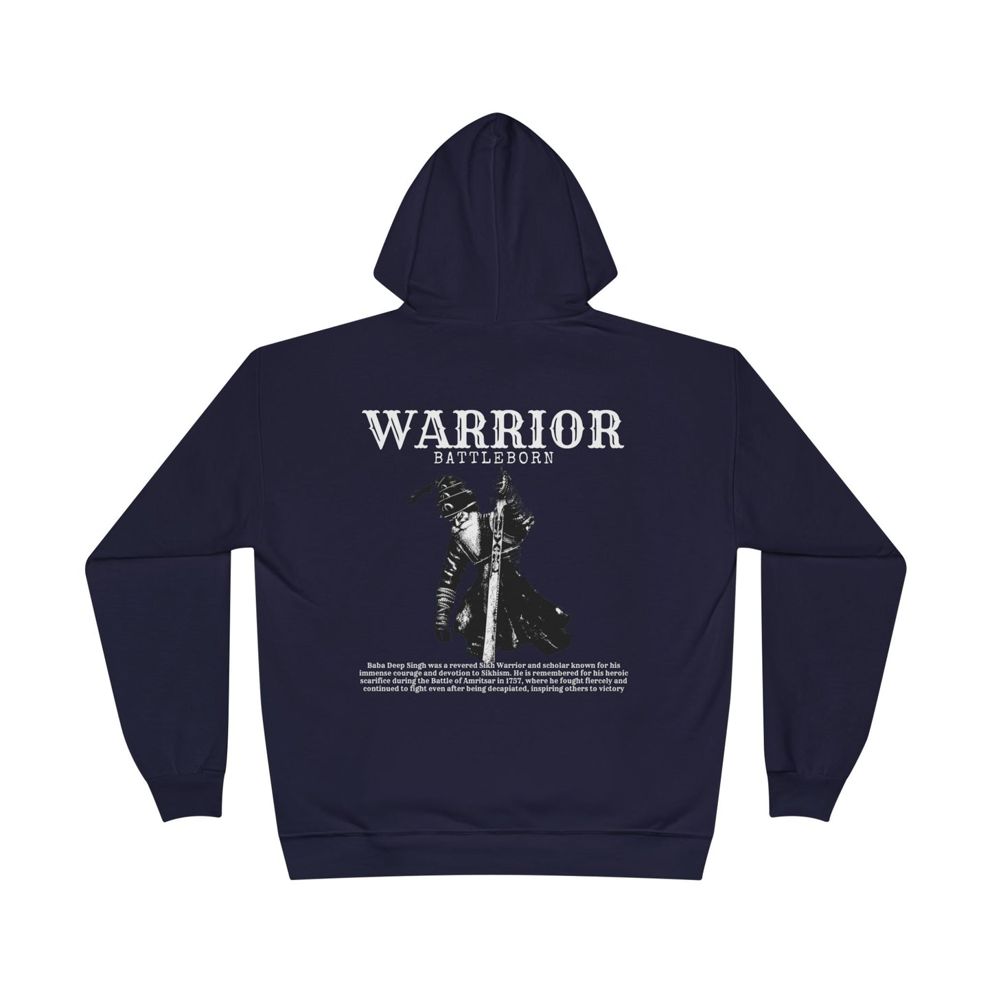 Baba Deep Singh Hoodie, Sikh punjabi Warrior, Punjabi Hoodie, Sikh Gift, Unisex Hoodie, Punjabi Pride Hoodie, Soft Cotton Hoodie
