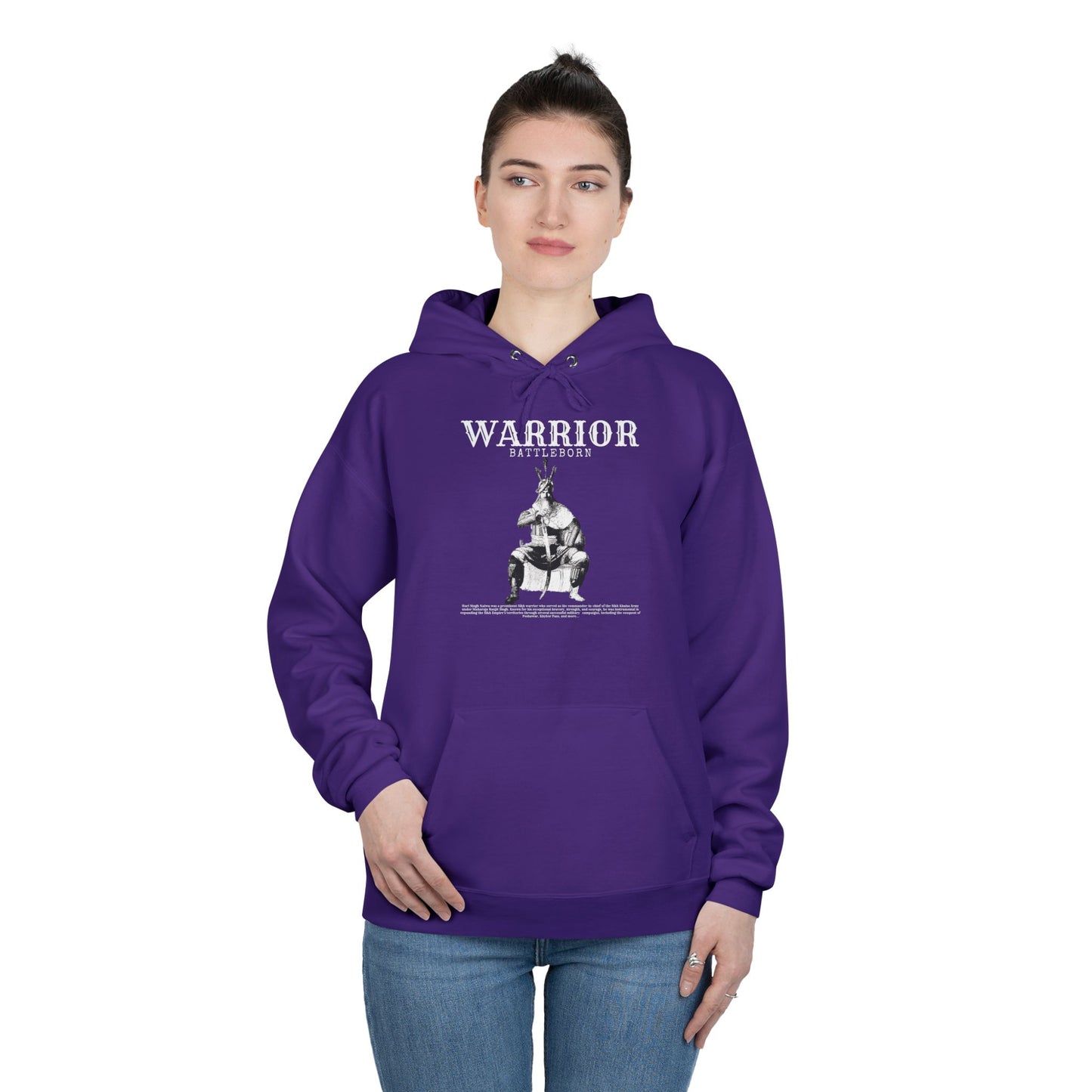 Hari Singh Nalwa Hoodie Sikh Warrior Tribute Apparel, Sikh Heritage Hoodie, Hari Singh Nalwa Design