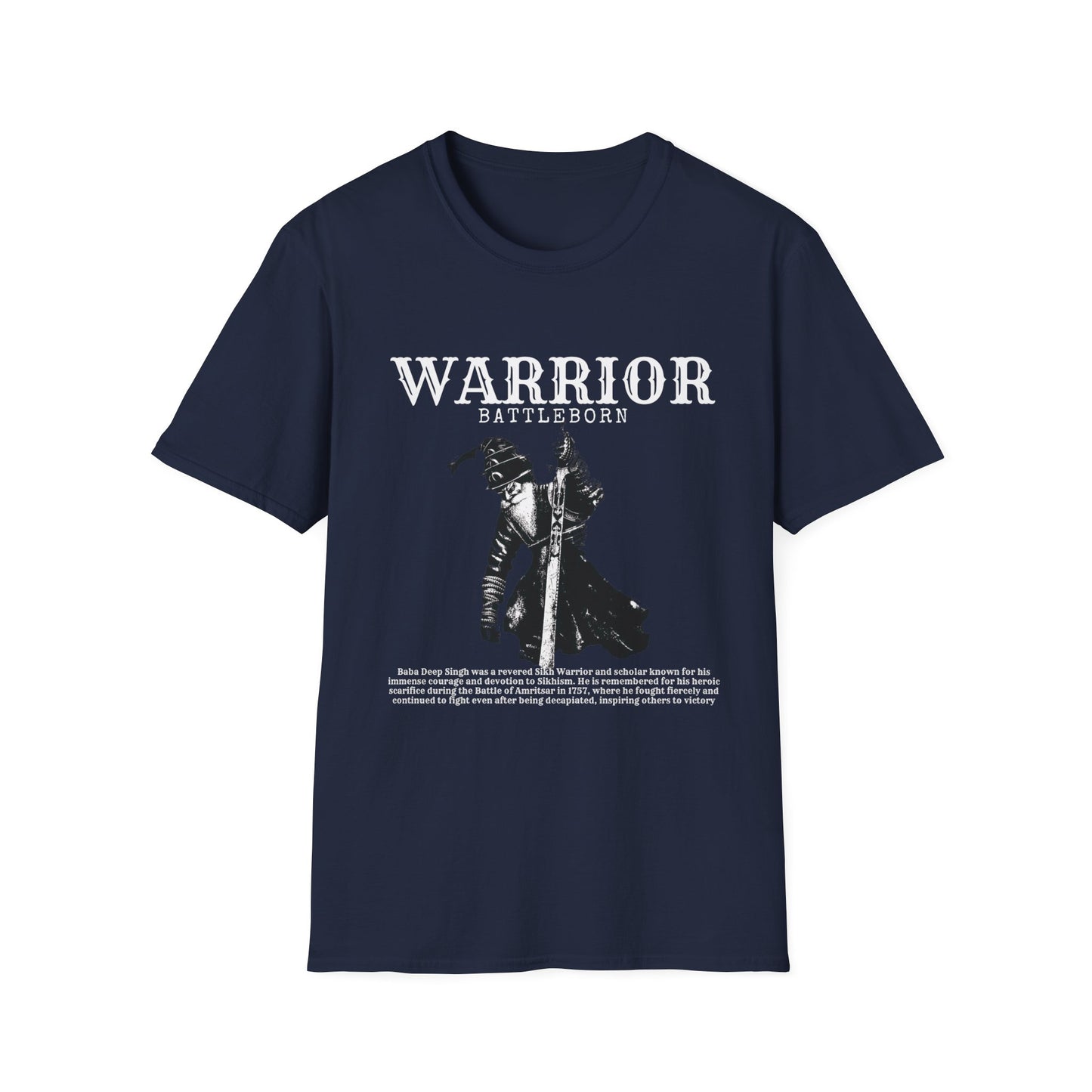 Baba Deep Singh T-Shirt, Sikh punjabi Warrior, Punjabi Tee, Sikh Gift, Unisex Shirt, Punjabi Pride Shirt, Soft Cotton Tee