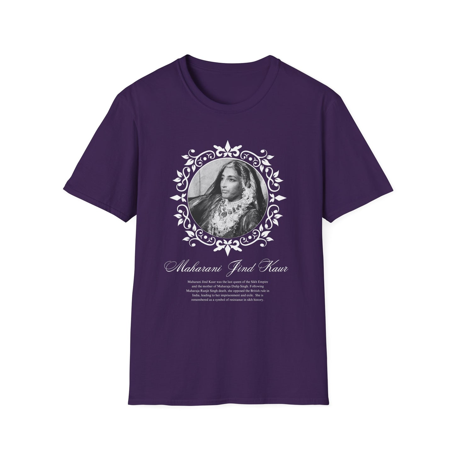 Maharani Jind Kaur T shirt, Punjabi Queen Tee, Indian History Shirt, Women's Graphic Top, South Asian Cultural Clothing