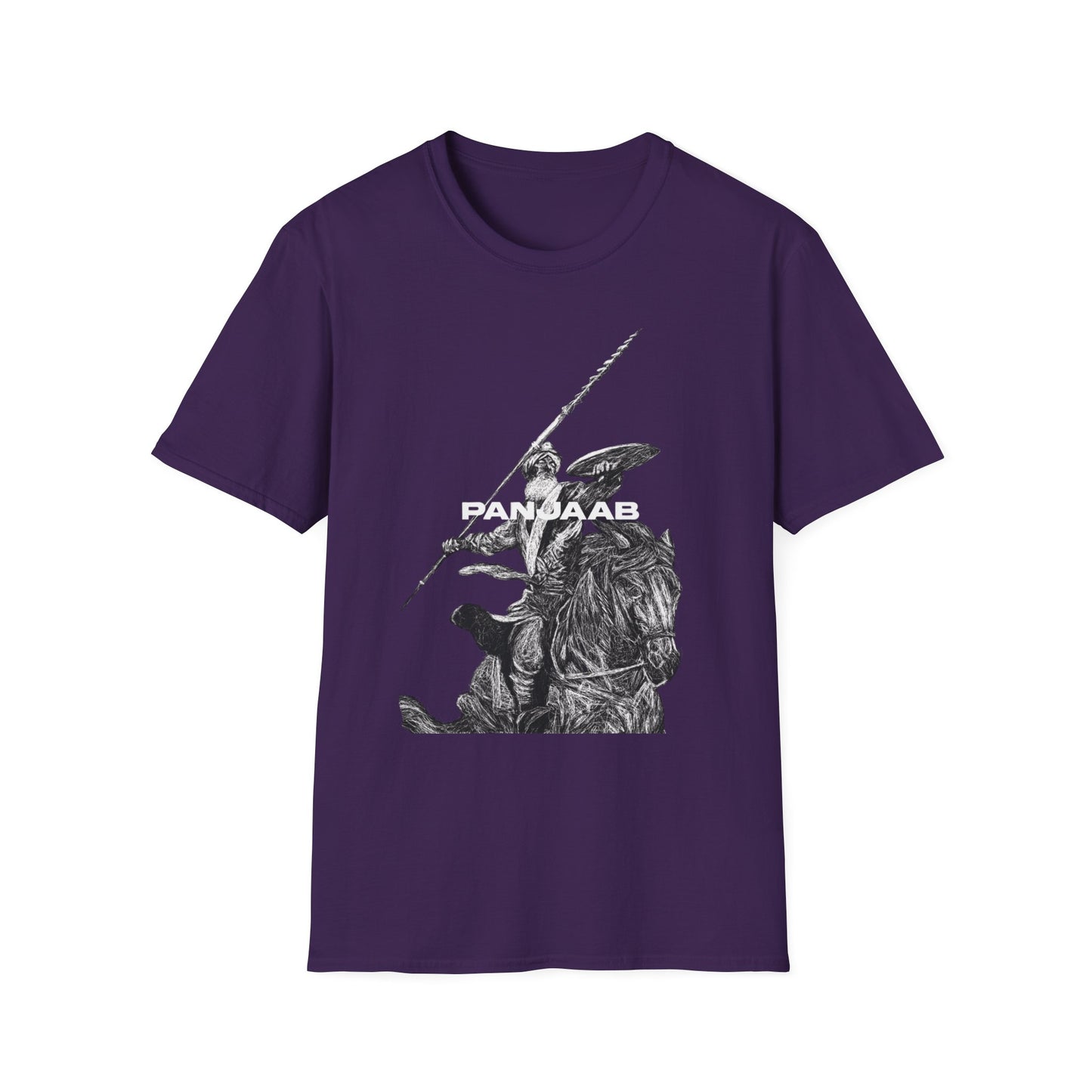 Warrior on a Horse T-Shirt, Bold Historical Graphic Design, Epic Warrior on Horse Graphic Tee Historical Hero Design