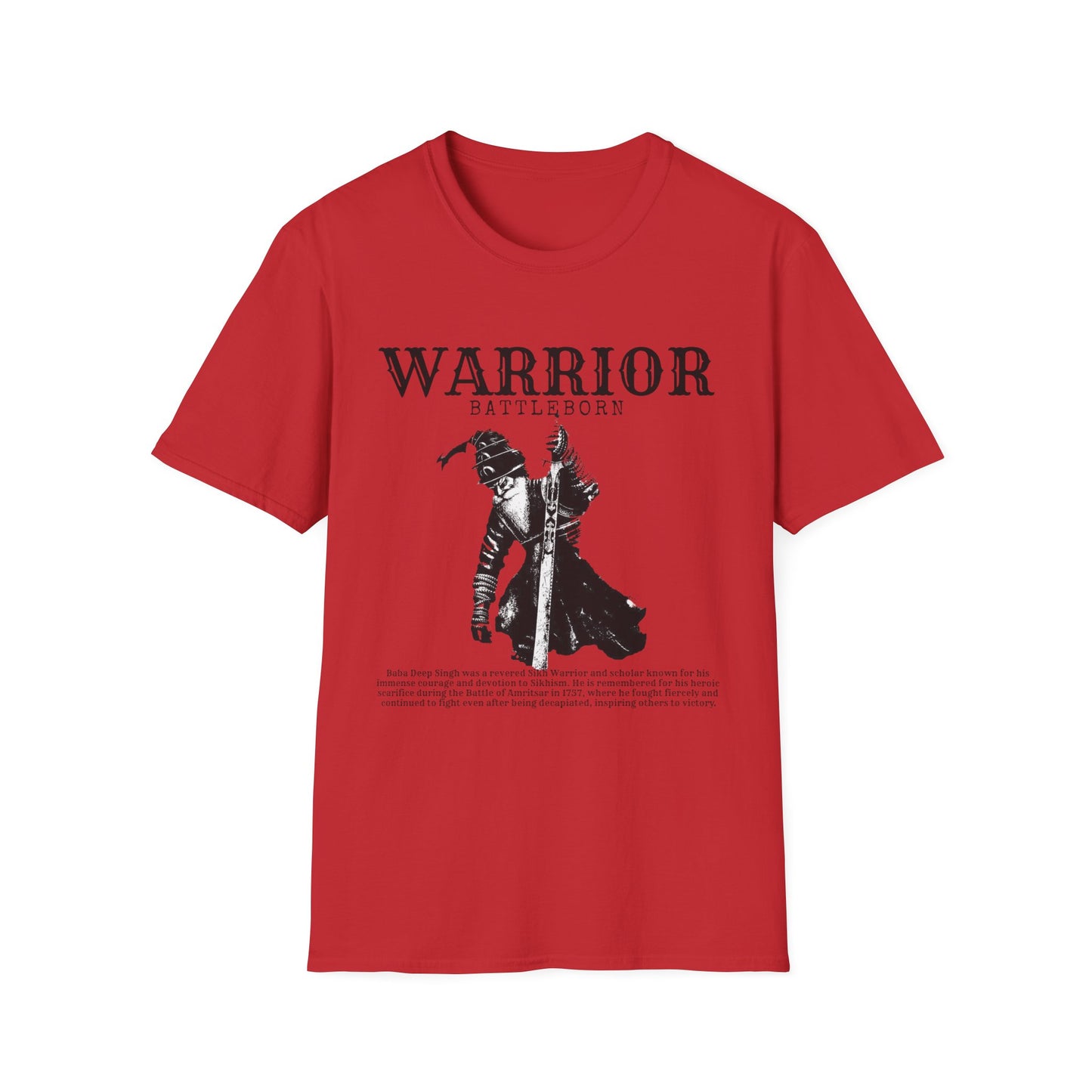 Baba Deep Singh T-Shirt, Sikh punjabi Warrior, Punjabi Tee, Sikh Gift, Unisex Shirt, Punjabi Pride Shirt, Soft Cotton Tee