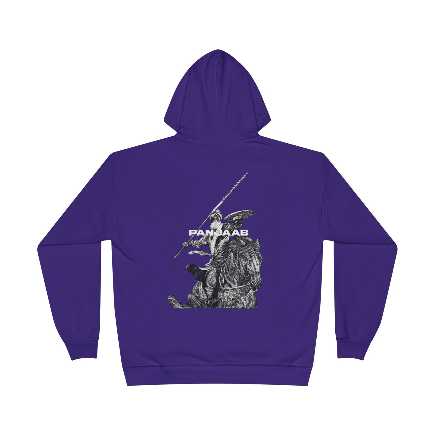 Warrior on a Horse Hoodie, Bold Historical Graphic Design, Epic Warrior on Horse Graphic Hoodie Historical Hero Design