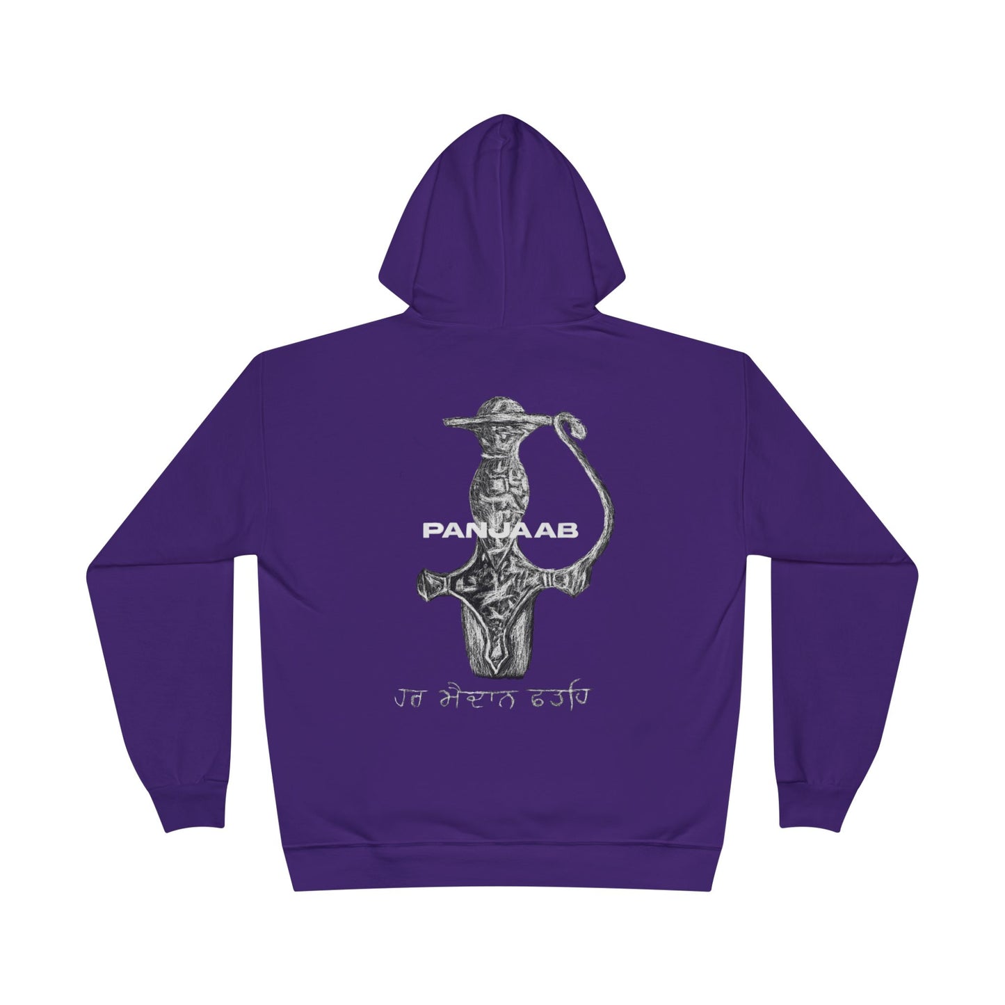 Punjabi Sword Graphic Hoodie, raj karega khalsa, Unisex Shirt for Sikh Culture Lovers, Indian Pride Gift, Punjab Souvenir,