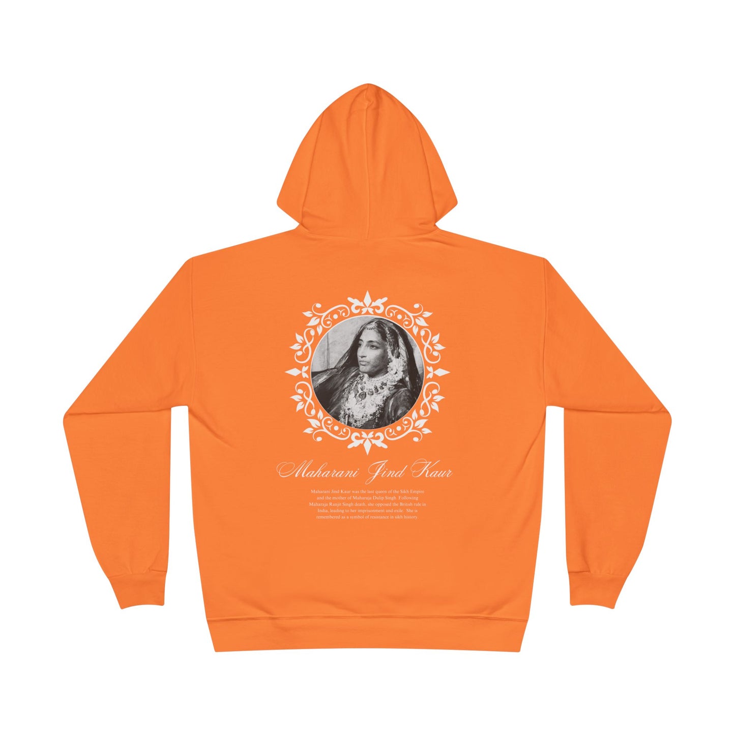 Maharani Jind Kaur Hoodie, Punjabi Queen Hoodie, Indian History Hoodie, Women's Graphic Top, South Asian Cultural Clothing